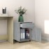 Armario ruedas madera contrachapada gris Sonoma 45x38x54