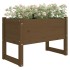 Jardinera madera maciza de pino marrón miel 78x40x52