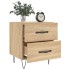 Mesita noche 2 uds madera ingeniería roble Sonoma 40x35x47,5