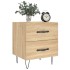 Mesita noche 2 uds madera ingeniería roble Sonoma 40x35x47,5