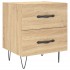 Mesita noche 2 uds madera ingeniería roble Sonoma 40x35x47,5