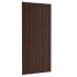 Panel de tejado acero galvanizado marrón 12 unidades 100x45