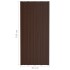 Panel de tejado acero galvanizado marrón 12 unidades 100x45