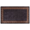 Alfombra lavable antideslizante negro y dorado 190x300 cm