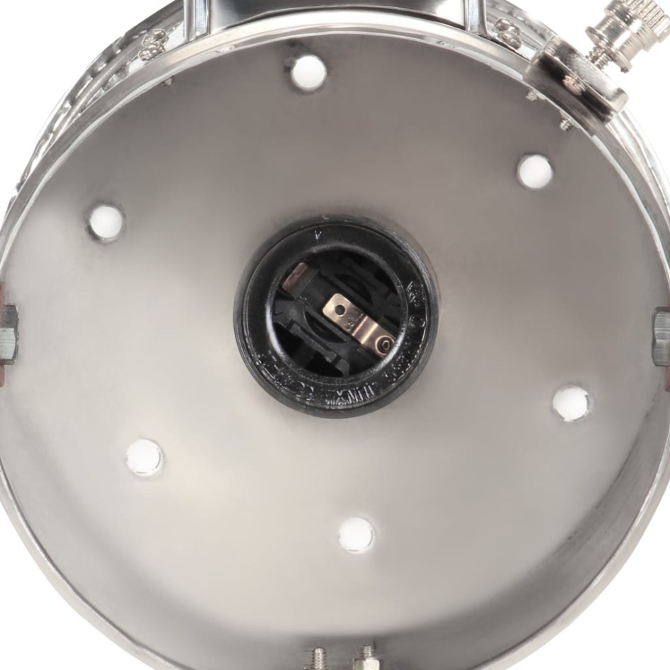 Lámpara con trípode de suelo madera maciza mango negro 69