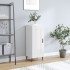 Aparador de madera contrachapada blanco brillante 34,5x34x90