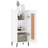Aparador de madera contrachapada blanco brillante 34,5x34x90