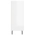 Aparador de madera contrachapada blanco brillante 34,5x34x90