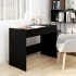 Escritorio de madera contrachapada negro 101x50x76,5