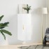 Armario de pared blanco brillante 34,5x34x90