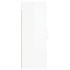 Armario de pared blanco brillante 34,5x34x90