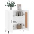 Aparador de madera contrachapada blanco brillante 69,5x34x90