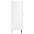 Aparador de madera contrachapada blanco brillante 69,5x34x90