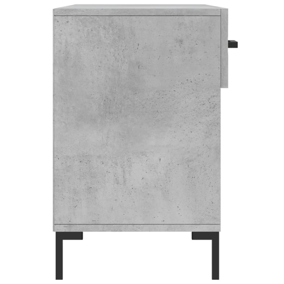 Banco zapatero madera de ingeniería gris hormigón 102x35x55