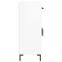 Aparador de madera contrachapada blanco brillante 69,5x34x90