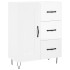 Aparador de madera contrachapada blanco brillante 69,5x34x90