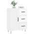 Aparador de madera contrachapada blanco brillante 69,5x34x90