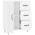 Aparador de madera contrachapada blanco brillante 69,5x34x90