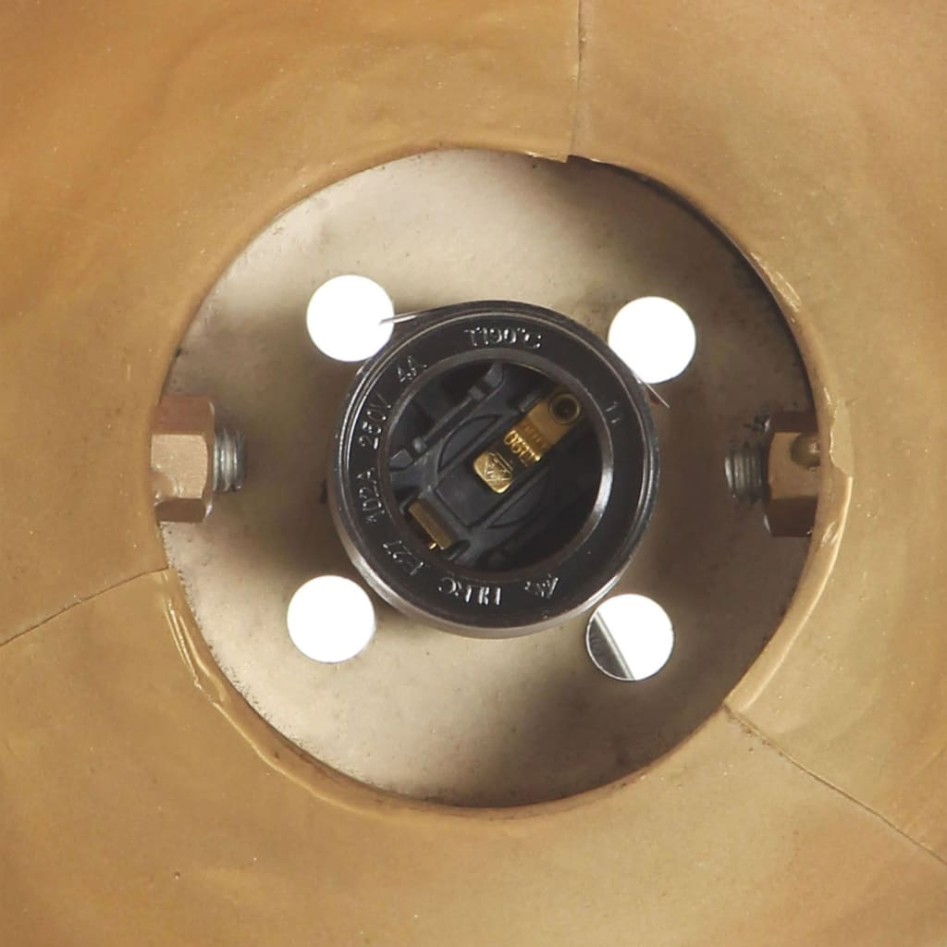 Lámpara de pared industrial latón 45x25 cm