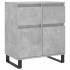 Aparador de madera contrachapada gris hormigón 60x35x70