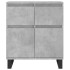 Aparador de madera contrachapada gris hormigón 60x35x70