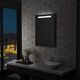 Espejo de pared de baño con LED 60x80