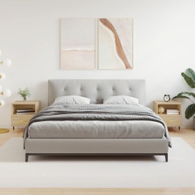 Mesita noche 2 uds madera ingeniería roble Sonoma 40x35x47,5