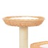 Rascador para gatos con poste de sisal madera natural de