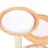Rascador para gatos con poste de sisal madera natural de