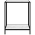 Mesa de consola vidrio templado blanco 60x35x75