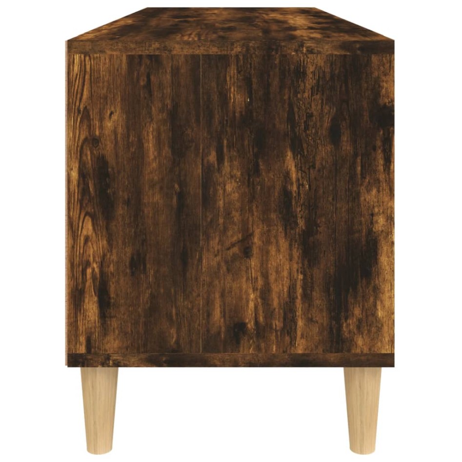 Mueble de TV madera contrachapada roble ahumado