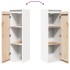 Armario de pared de madera maciza de pino blanco 30x30x100