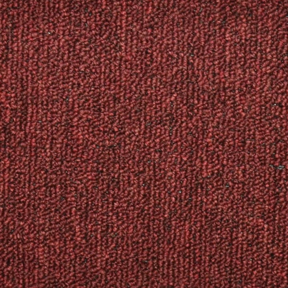 Alfombras de peldaños de escalera 15 uds rojo 56x17x3