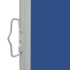 Toldo lateral retráctil de jardín azul 80x300