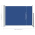 Toldo lateral retráctil de jardín azul 80x300