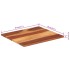 Tablero de mesa madera maciza de acacia 25-27 mm 70x80