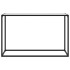 Mesa consola vidrio templado blanco 120x35x75