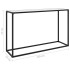 Mesa consola vidrio templado blanco 120x35x75