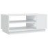 Mesa de centro de madera de ingeniería blanca 102x55x43