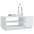 Mesa de centro de madera de ingeniería blanca 102x55x43