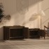 Mueble de TV madera de ingeniería marrón roble 146,5x35x50