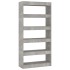 Estantería/divisor madera ingeniería gris hormigón 80x30x166