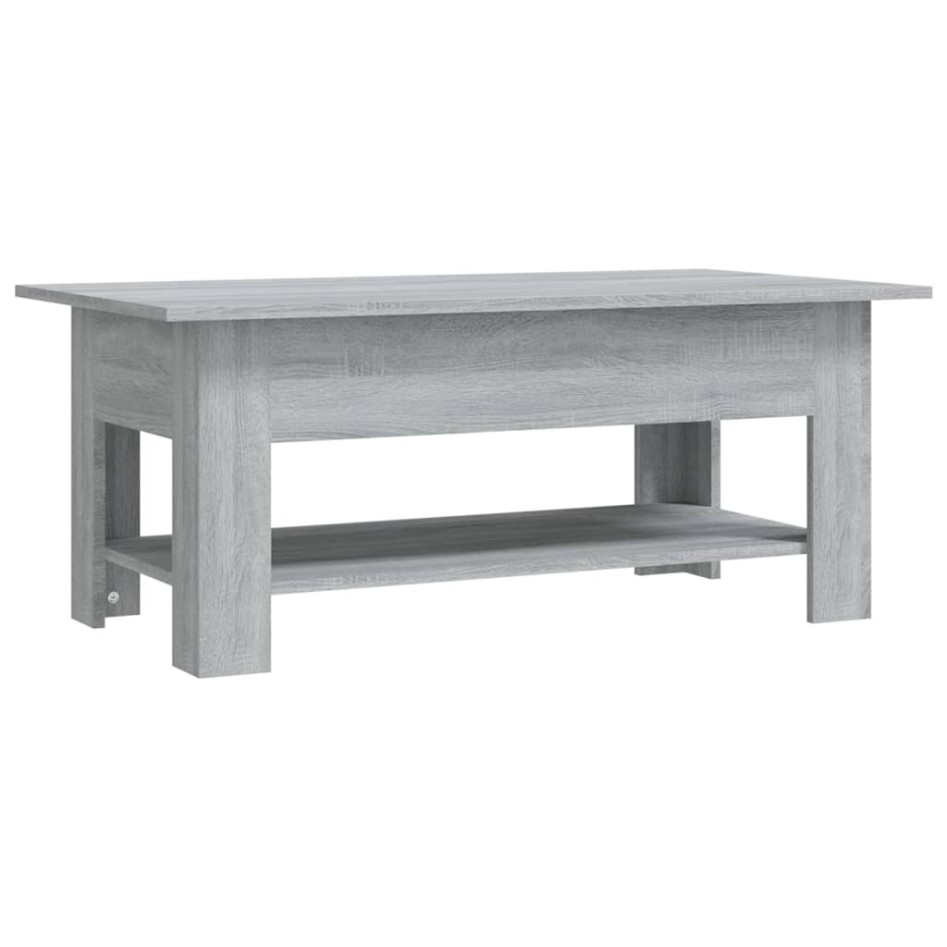 Mesa de centro madera de ingeniería gris Sonoma 102x55x42
