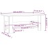 Mesa de centro madera de ingeniería gris Sonoma 102x55x42