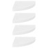 Estante flotante de pared 4 uds MDF blanco brillo 35x35x3,8
