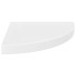 Estante flotante de pared 4 uds MDF blanco brillo 35x35x3,8