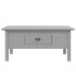Mesa de centro BODO madera maciza de pino gris 100x55x46