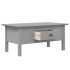 Mesa de centro BODO madera maciza de pino gris 100x55x46