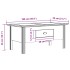 Mesa de centro BODO madera maciza de pino gris 100x55x46