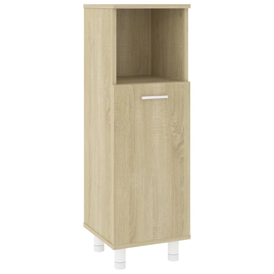 Armario de baño madera contrachapada color roble 30x30x95